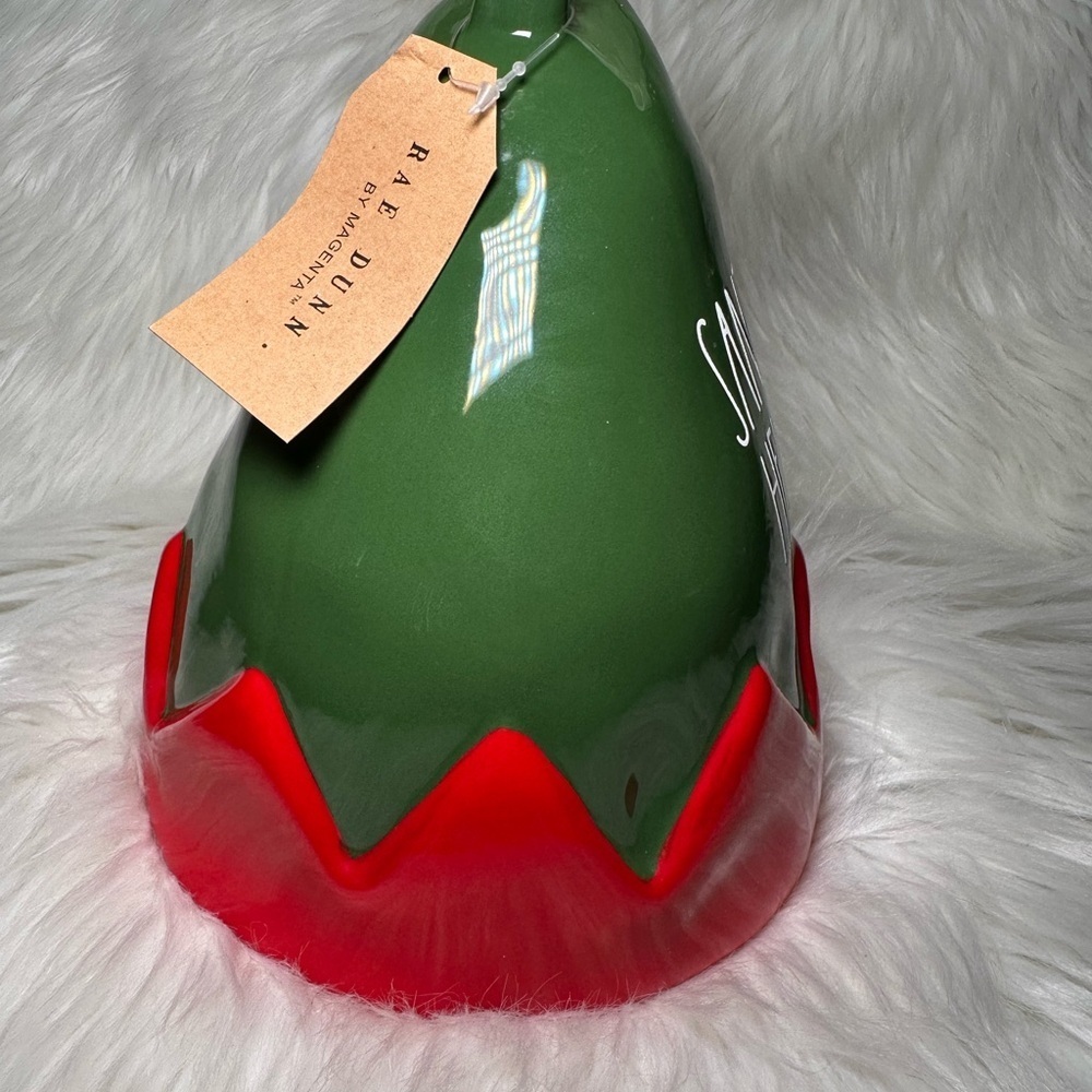 Rae Dunn Green and Red Santa's Helper Birdhouse - Picture 3 of 5